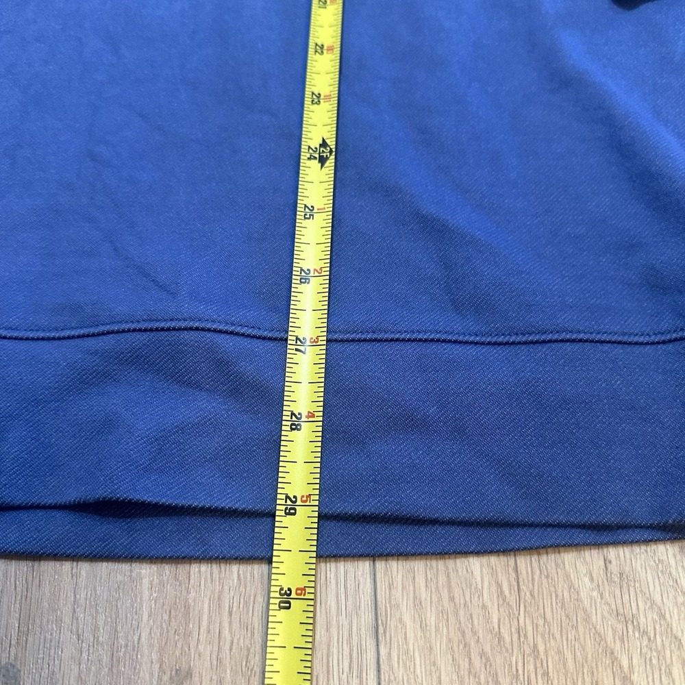 Twillory Sweater Mens Sz XL Blue 1/4 Zip Long Sleeve Top Performance Mock Neck - Picture 4 of 7